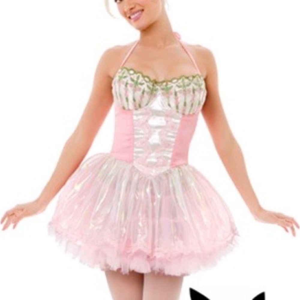PLAYBOY Pink Iridescent Tulle Party Dress